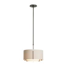 Hubbardton Forge - Canada 139602-SKT-SHRT-20-SF1099-SJ1590 - Exos Small Double Shade Pendant
