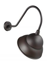 Visual Comfort & Co. Studio Collection 8736701-71 - Barn Light traditional 1-light outdoor exterior Dark Sky compliant large round wall lantern sconce i