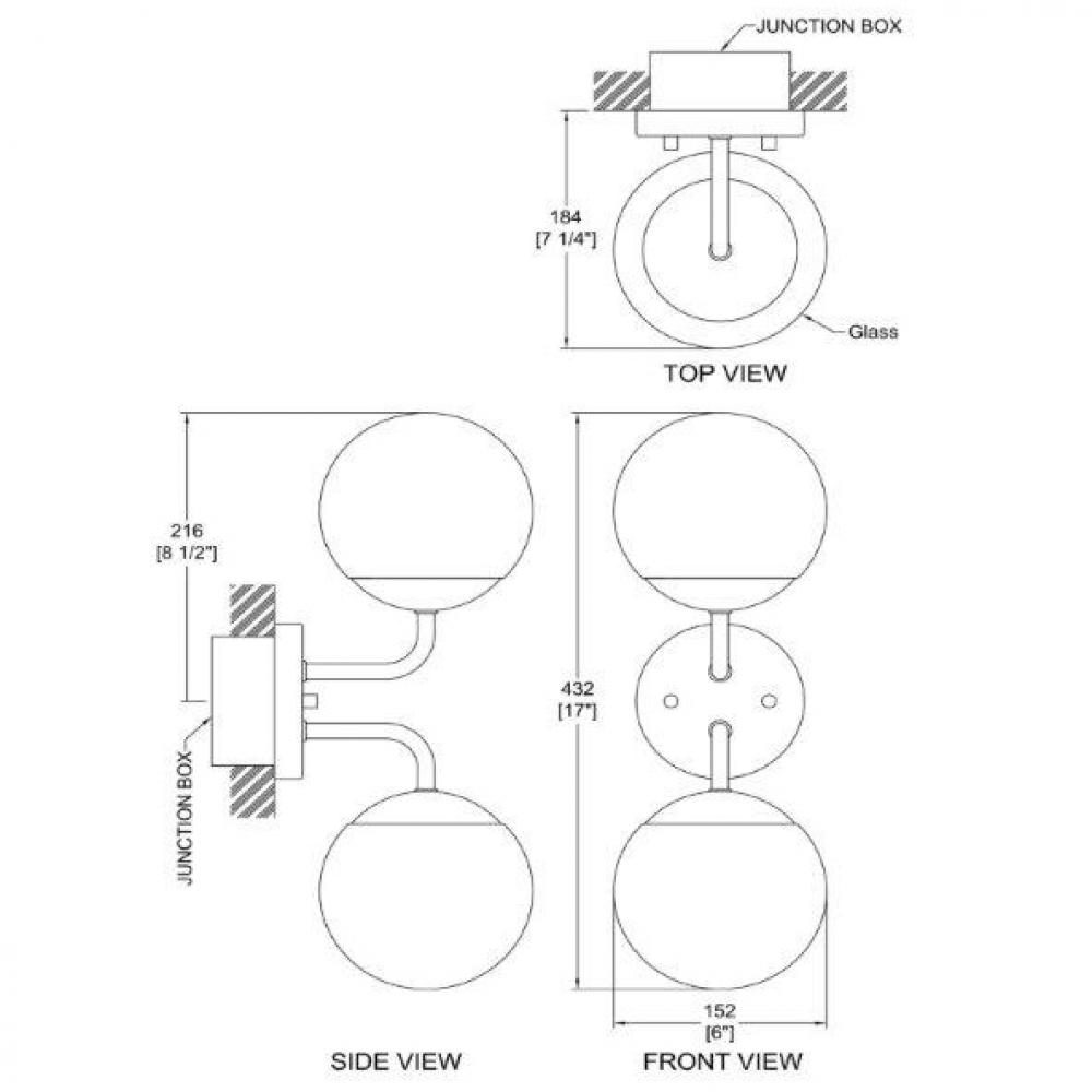Eclipse Wall Sconces Black
