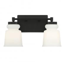 Savoy House Meridian M80057MBK - 2-Light Bathroom Vanity Light in Matte Black