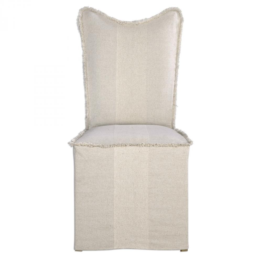 Uttermost Lenore Armless Chairs Flax Set Of 2