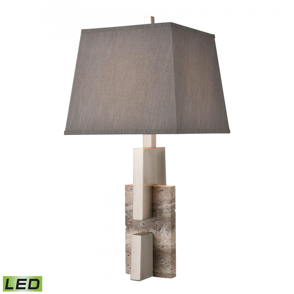 Rochester 32'' High 1-Light Table Lamp - Brushed Nickel - Includes LED Bulb