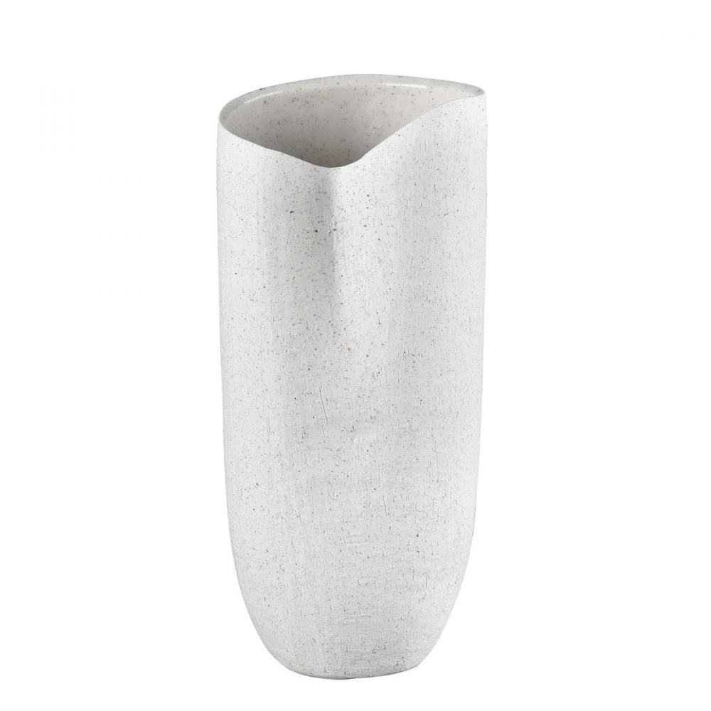 Ferraro Vase - Folded Whte (2 pack)