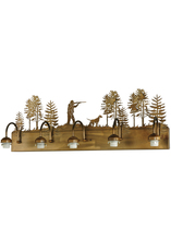 Meyda Tiffany 112676 - 36" Wide Quail Hunter W/Dog 5 LT Vanity Hardware