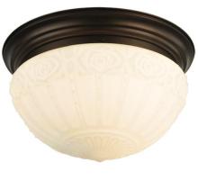 Meyda Tiffany 130633 - 15.25" Wide White Puffy Rose Flushmount