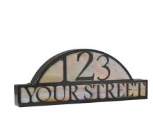 Meyda Tiffany 18598 - 24.5" Wide Personalized Street Address Sign