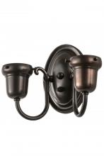 Meyda Tiffany 188441 - 9"W Craftsman Brown 2 LT Wall Sconce Hardware