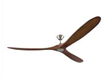 Visual Comfort & Co. Fan Collection 3MAVR88BSKOA - Maverick 88 - Brushed Steel w Koa Blades